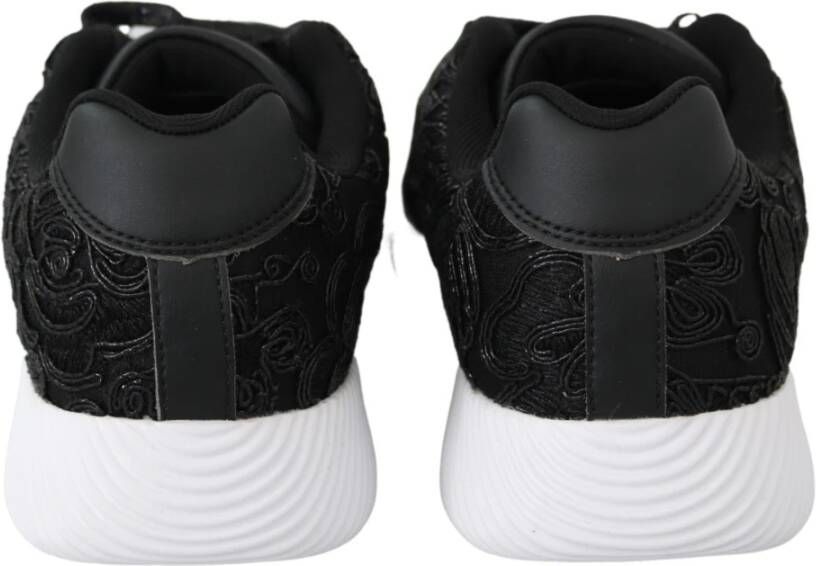 Plein Sport Elegante Runner Schoenen Zwart Polyester Black Dames