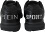 Plein Sport Black Polyester Runner Jasmines Sneakers Shoes Authentic Womens Zwart Dames - Thumbnail 5