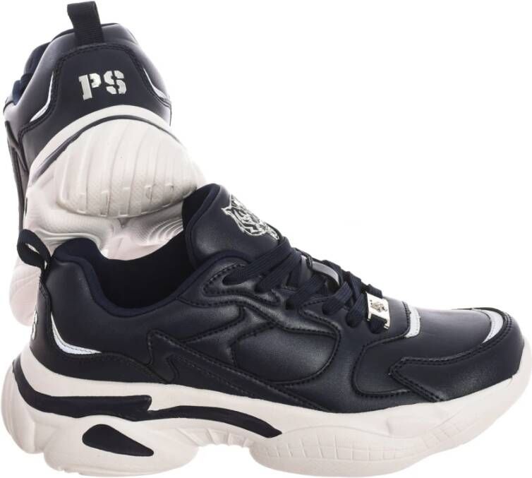 Plein Sport Sportieve Halfhoge Sneakers voor Mannen Black Heren