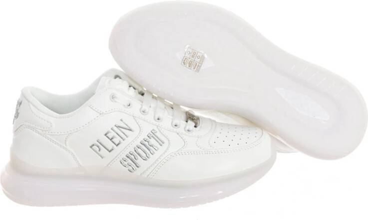 Plein Sport Sportieve Mid-Top Sneakers White Heren