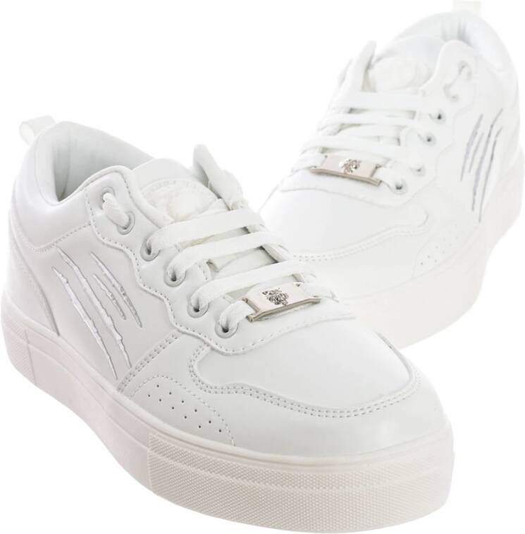 Plein Sport Sportieve Mid-Top Sneakers White Heren