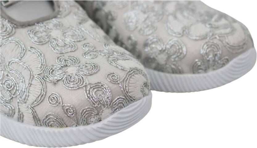 Plein Sport Zilveren Glans Runner Joice Sneakers Gray Dames