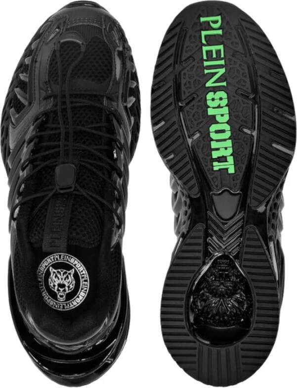 Plein Sport Zwarte lage sneakers