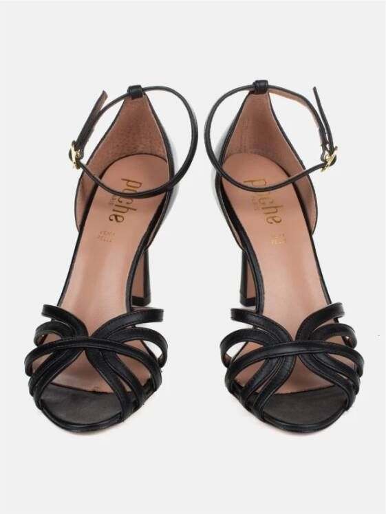 Poche Paris Stijlvolle Sandalen Black Dames