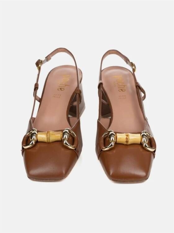 Poche Paris Stijlvolle Sandalen Brown Dames