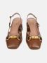 Poche Paris Stijlvolle Sandalen Brown Dames - Thumbnail 3
