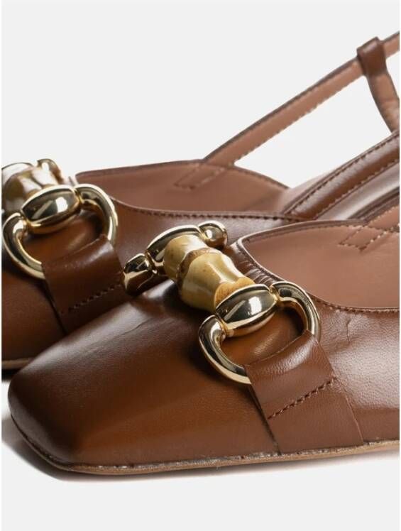 Poche Paris Stijlvolle Sandalen Brown Dames