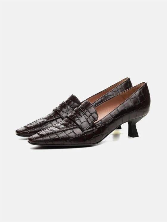 Poche Paris Stijlvolle Schoenen voor Vrouwen Brown Dames