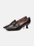 Poche Paris Stijlvolle Schoenen voor Vrouwen Brown Dames - Thumbnail 2