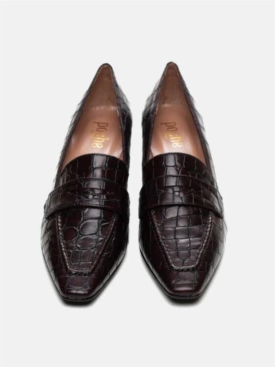 Poche Paris Stijlvolle Schoenen voor Vrouwen Brown Dames