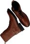 Poelman Bruine Leren Veterschoen voor Dames Brown Dames - Thumbnail 6