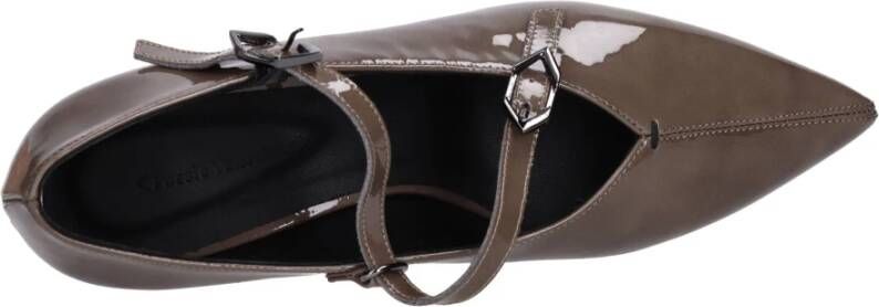 Poesie Veneziane Platte schoenen Bruin