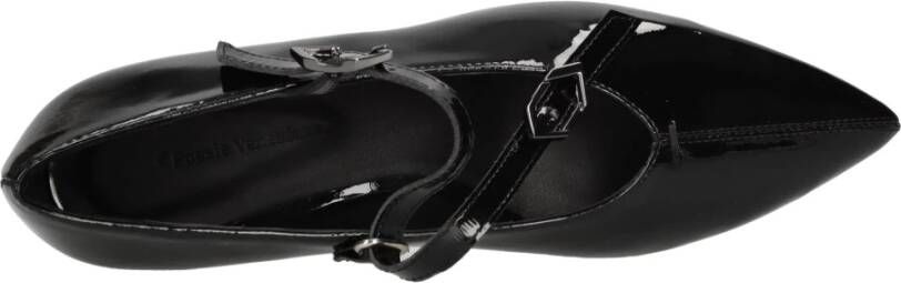 Poesie Veneziane Platte schoenen Zwart