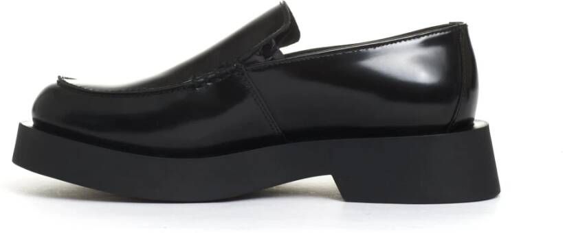 Poesie Veneziane Zwarte leren Loafer Moccasin Black Dames