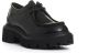 Poesie Veneziane Zwarte Leren Noorse Stijl Schoenen Black Dames - Thumbnail 2