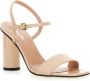 Pollini Beige Lakleren Pumps met Vierkante Neus Beige Dames - Thumbnail 2