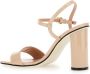 Pollini Beige Lakleren Pumps met Vierkante Neus Beige Dames - Thumbnail 3