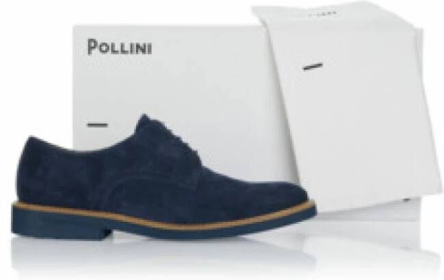 Pollini Blauwe Heren Sneaker Comfortabel en Stijlvol