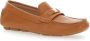 Pollini Bruine leren loafers met logoplaquette Brown Dames - Thumbnail 2