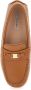 Pollini Bruine leren loafers met logoplaquette Brown Dames - Thumbnail 4