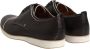 Pollini Donkerbruine Leren Derby Schoenen - Thumbnail 2
