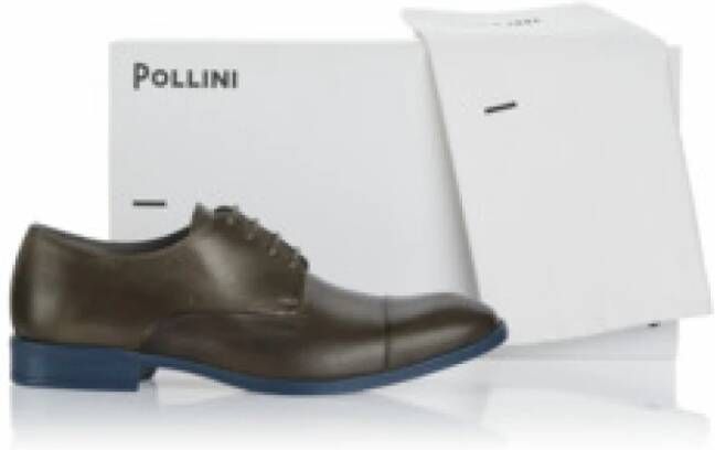 Pollini Groene Heren Sneaker Comfortabel en veelzijdig