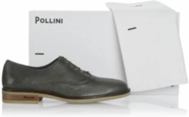 Pollini Groene herensneaker comfortabel en stijlvol