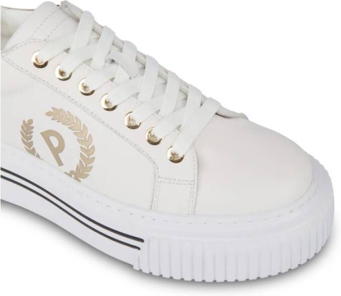 Pollini Innovatieve Leren Sneakers White Dames
