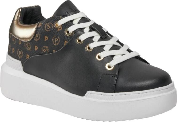 Pollini Lage Sneakers Heritage Model Black Dames