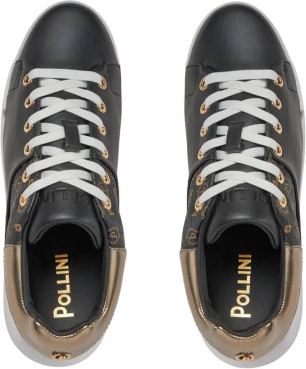 Pollini Lage Sneakers Heritage Model Black Dames