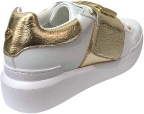 Pollini Nuke45 Wit Goud Sneakers