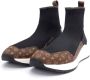 Pollini Heritage Print Slip-On Sneakers Zwart Dames - Thumbnail 4