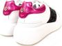 Pollini Fuchsia Heritage Print Sneakers voor Dames Roze Dames - Thumbnail 2