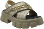 Pollini Trendy en comfortabele platte sandalen voor vrouwen Beige Dames - Thumbnail 2