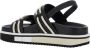Pollini Zwarte leren sandalen met elastische band Black Dames - Thumbnail 3