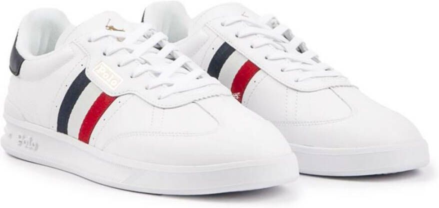 Polo Ralph Lauren Aera Stripe Trainers Wit Heren