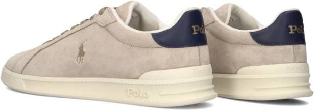 Polo Ralph Lauren Beige Suede Heritage Court II Sneakers Beige Heren