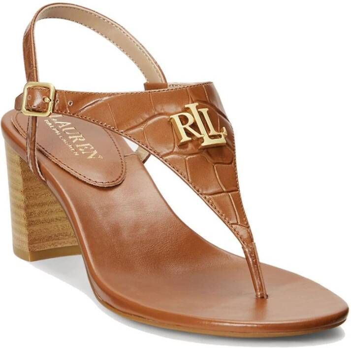 Polo Ralph Lauren Flat Sandals Beige Dames