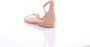 Ralph Lauren Dames leren platte sandalen met kettingdetail Beige Dames - Thumbnail 4