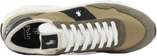 Polo Ralph Lauren Groene Sportieve Textiel Sneakers voor Mannen Multicolor Heren