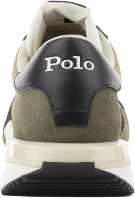 Polo Ralph Lauren Groene Sportieve Textiel Sneakers voor Mannen Multicolor Heren