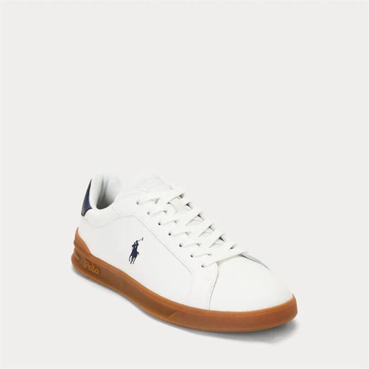 Polo Ralph Lauren Heritage Court II Leren Sneakers White Heren