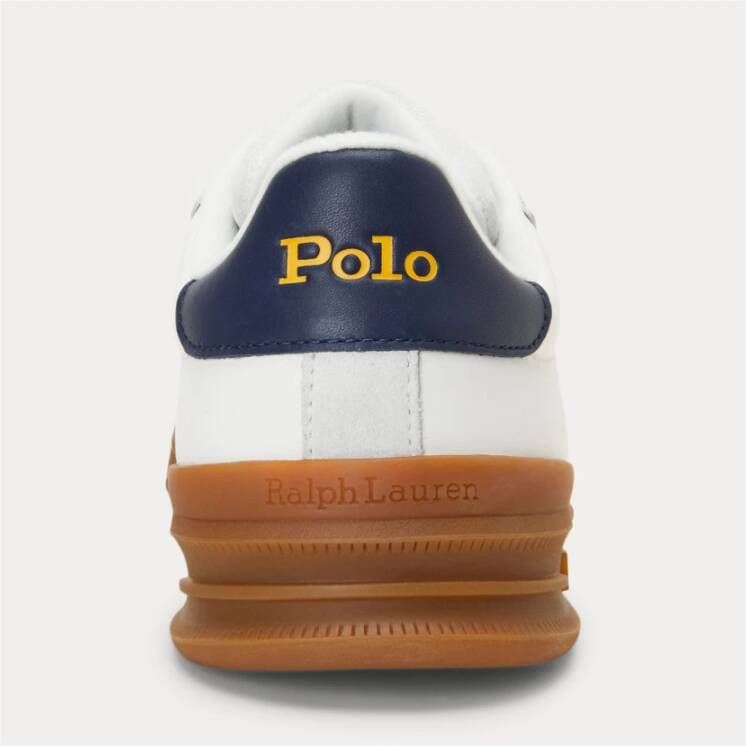 Polo Ralph Lauren Heritage Court II Leren Sneakers White Heren