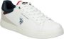 U.s. Polo Assn. Lage PU Leren Sneakers White Heren - Thumbnail 3