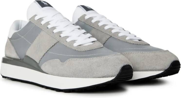 Polo Ralph Lauren Reflecterende Grijze Zilveren Sneakers Gray Heren