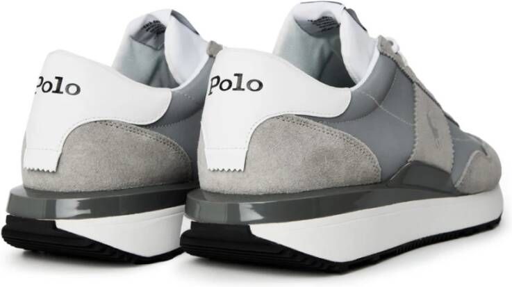 Polo Ralph Lauren Reflecterende Grijze Zilveren Sneakers Gray Heren