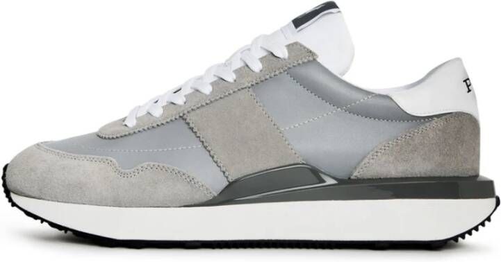 Polo Ralph Lauren Reflecterende Grijze Zilveren Sneakers Gray Heren