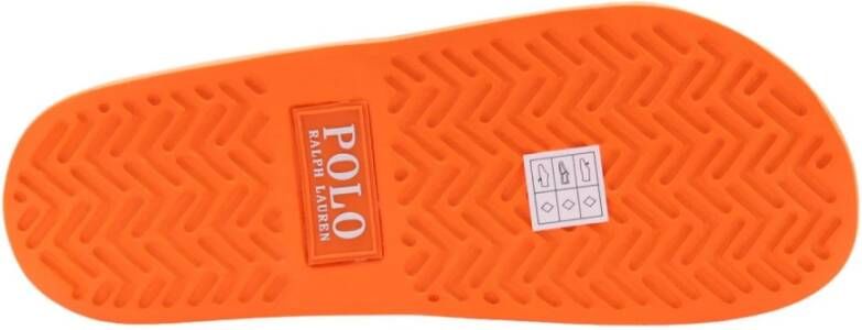Polo Ralph Lauren Mannen Wasbeer Sliders Orange Heren