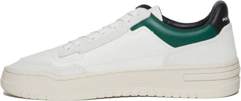 Polo Ralph Lauren Sneakers van suède en roomleer White Heren