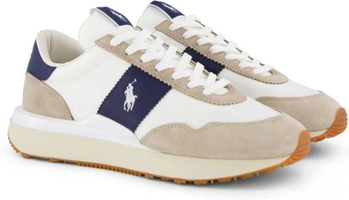 Polo Ralph Lauren Stijlvolle Sneakers in Marineblauw en Beige